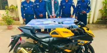 পটুয়াখালীতে অনলাইন প্রতারক চক্রের এক প্রতারক আটক।